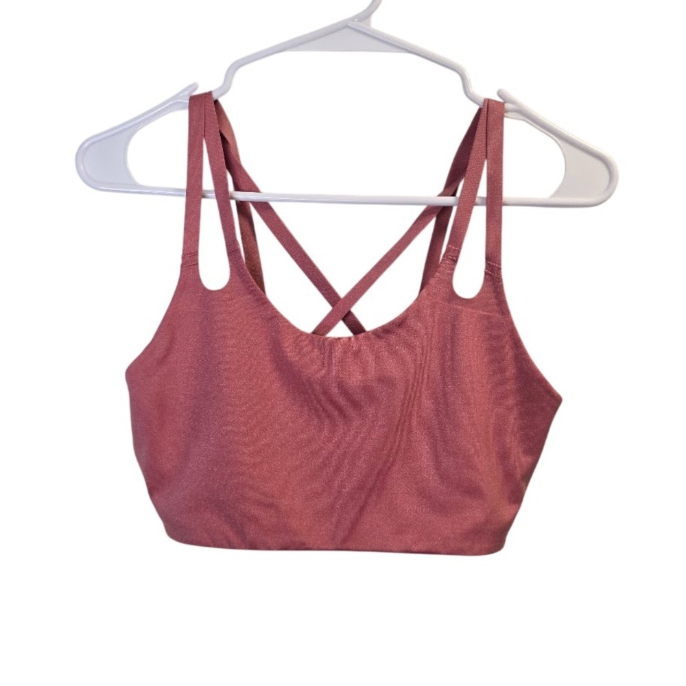 Adidas Yoga Luxe Studio Light-Support Fire Sports Bra Womens M Aeroready‎ Active